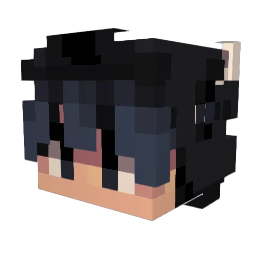 ItzAry Minecraft avatar head, 3D render