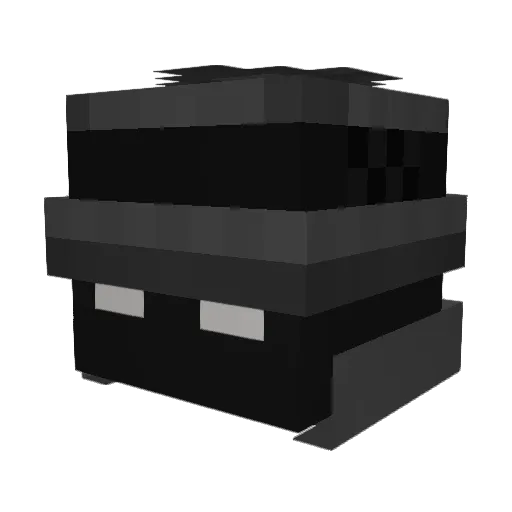 ItzAsef Minecraft avatar head, 3D render