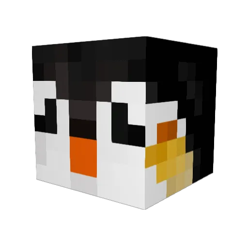 ItzAzar Minecraft avatar head, 3D render