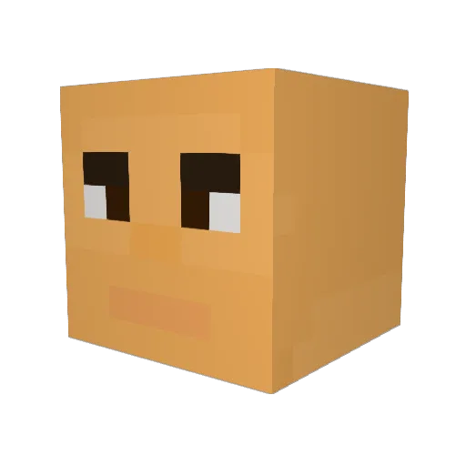 ItzBGF Minecraft avatar head, 3D render