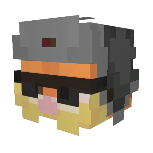 ItzBaconss Minecraft avatar head, 3D render
