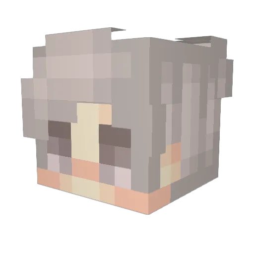 ItzBatuR3KT Minecraft avatar head, 3D render