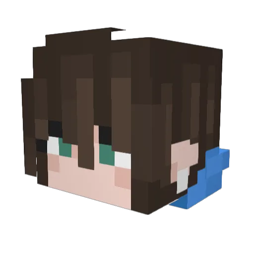ItzBeany Minecraft avatar head, 3D render