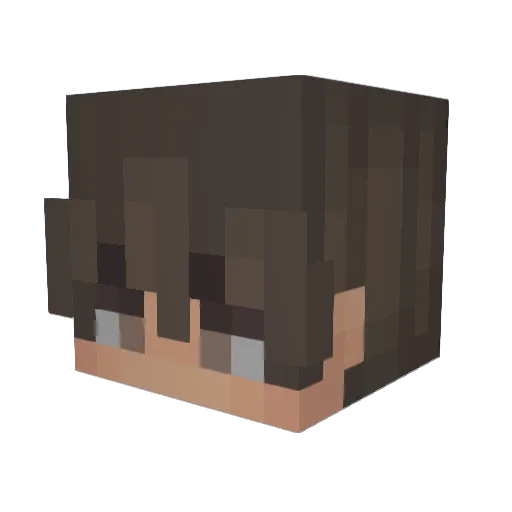ItzBebssi Minecraft avatar head, 3D render