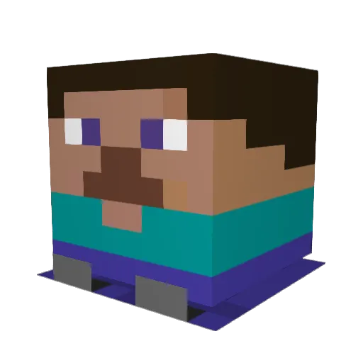 ItzBertik Minecraft avatar head, 3D render