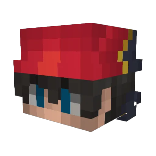 ItzBigotes_ Minecraft avatar head, 3D render