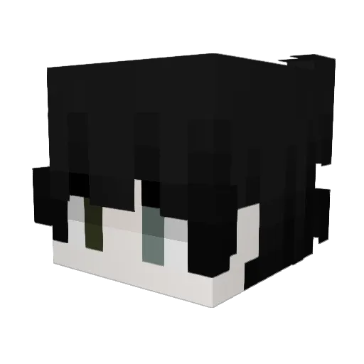 ItzBigz Minecraft avatar head, 3D render
