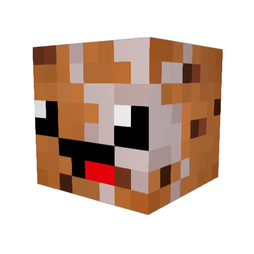 ItzBiscuits Minecraft avatar head, 3D render