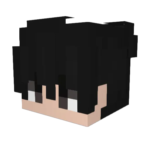 ItzBlacks_ Minecraft avatar head, 3D render