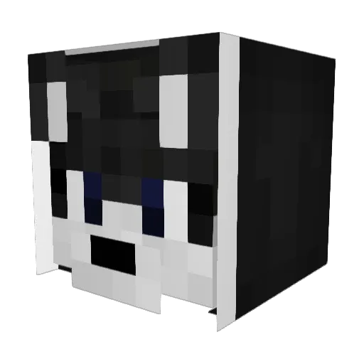 ItzBlueberry Minecraft avatar head, 3D render