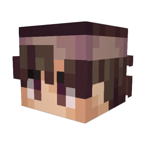 ItzBlueee Minecraft avatar head, 3D render