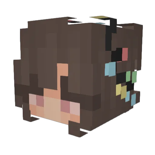 ItzBobos Minecraft avatar head, 3D render