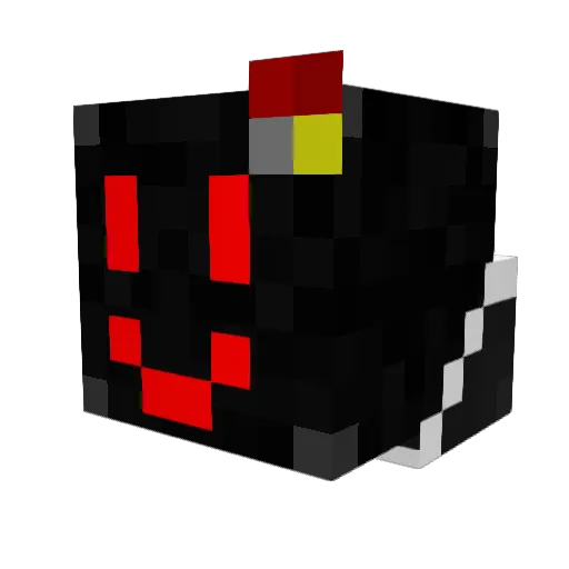 ItzBoom Minecraft avatar head, 3D render