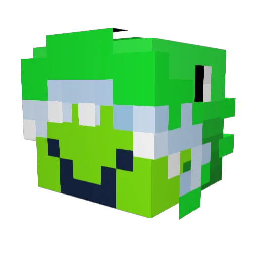 ItzBrutuz Minecraft avatar head, 3D render