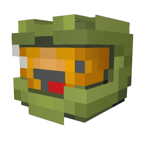 ItzCal15 Minecraft avatar head, 3D render