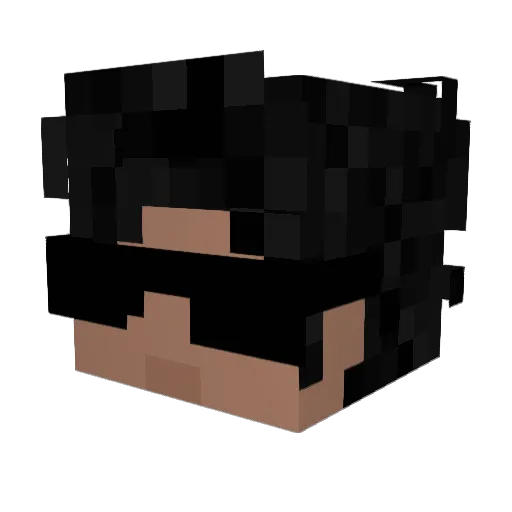 ItzCane Minecraft avatar head, 3D render