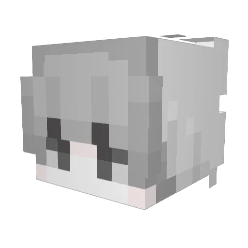 ItzCharged Minecraft avatar head, 3D render