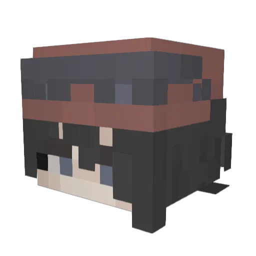 ItzCherinnnn Minecraft avatar head, 3D render