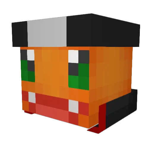 ItzChetan Minecraft avatar head, 3D render