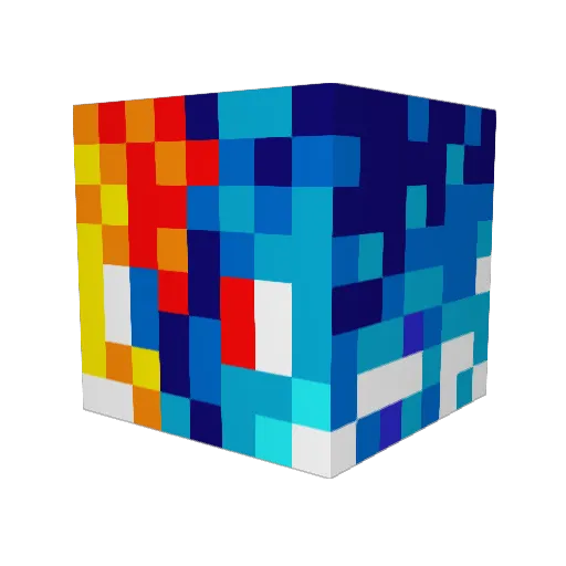ItzChoppax Minecraft avatar head, 3D render