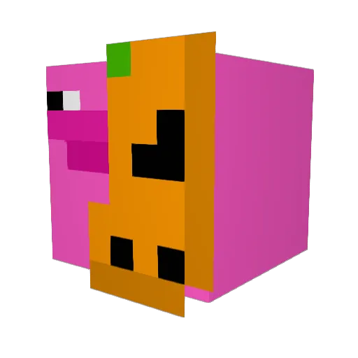 ItzCoco0 Minecraft avatar head, 3D render