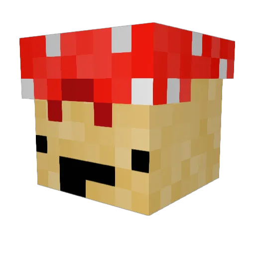 ItzCool Minecraft avatar head, 3D render