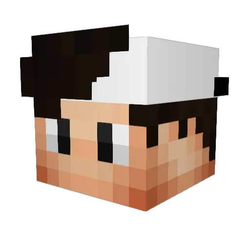 ItzCrazy03 Minecraft avatar head, 3D render