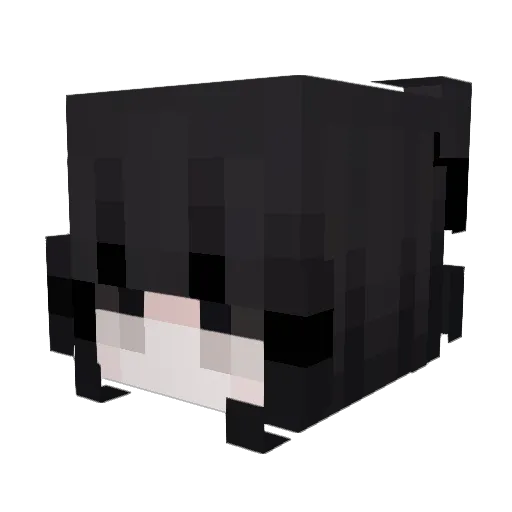 ItzCreamYY Minecraft avatar head, 3D render