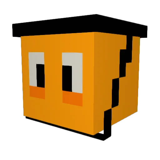 ItzCurly_ Minecraft avatar head, 3D render