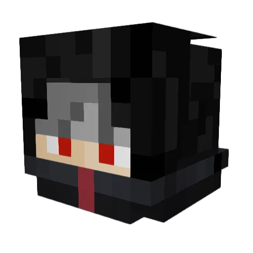ItzCybe Minecraft avatar head, 3D render