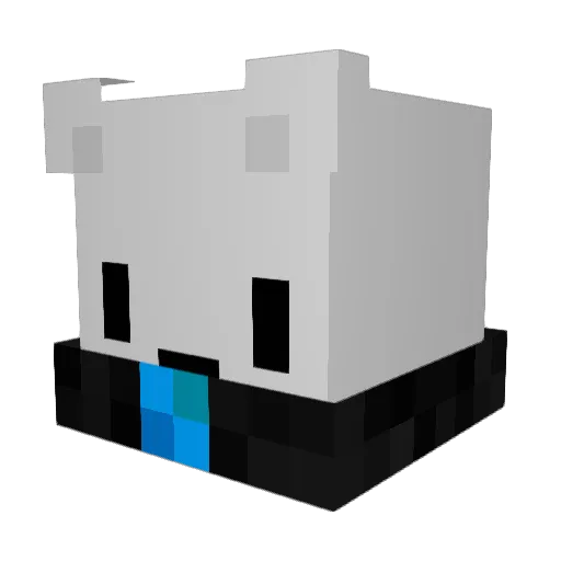 ItzCyrus Minecraft avatar head, 3D render