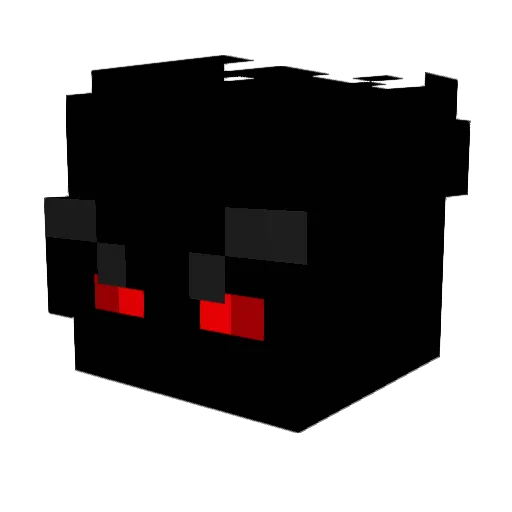 ItzDaDark Minecraft avatar head, 3D render