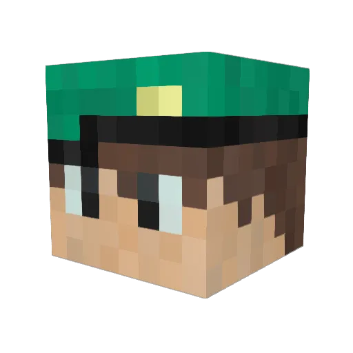 ItzDankoo Minecraft avatar head, 3D render