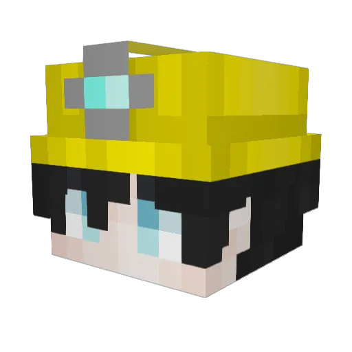 ItzDavix_ Minecraft avatar head, 3D render
