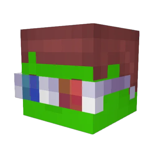 ItzDeff Minecraft avatar head, 3D render