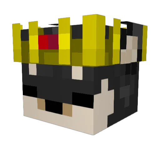 ItzDeltaa Minecraft avatar head, 3D render