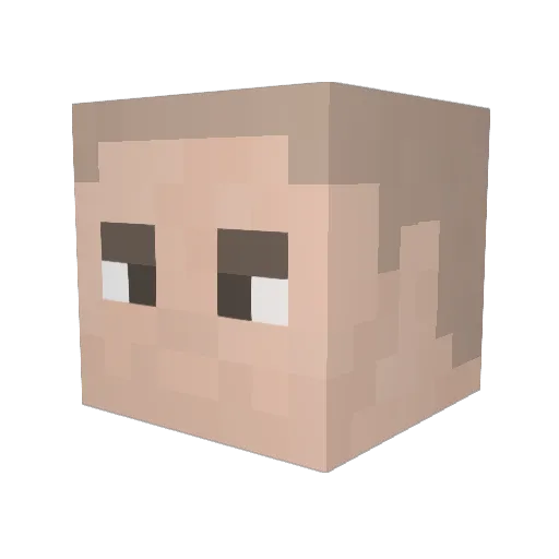 ItzDevilBlue Minecraft avatar head, 3D render