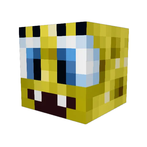 ItzDia_ Minecraft avatar head, 3D render