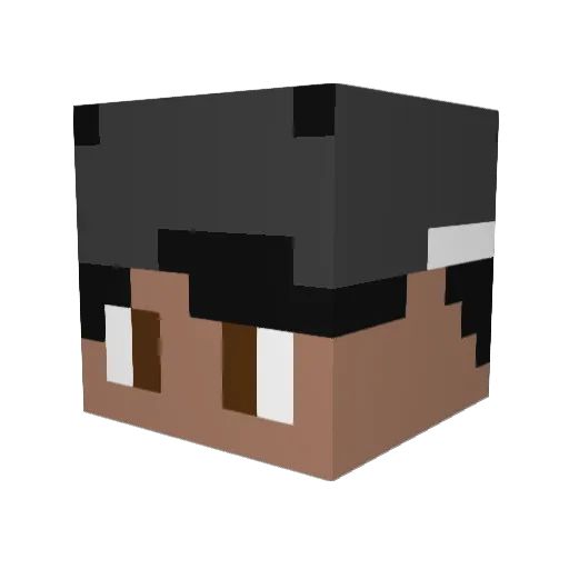 ItzDiabMc Minecraft avatar head, 3D render