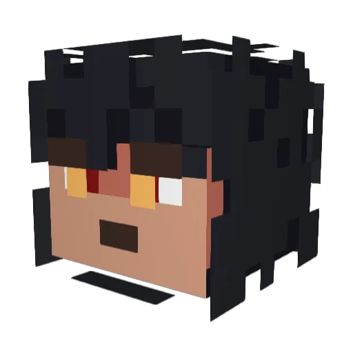 ItzDjin Minecraft avatar head, 3D render