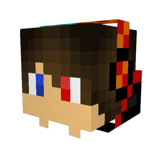 ItzDragonShade Minecraft avatar head, 3D render