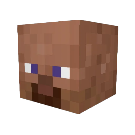 ItzDry Minecraft avatar head, 3D render