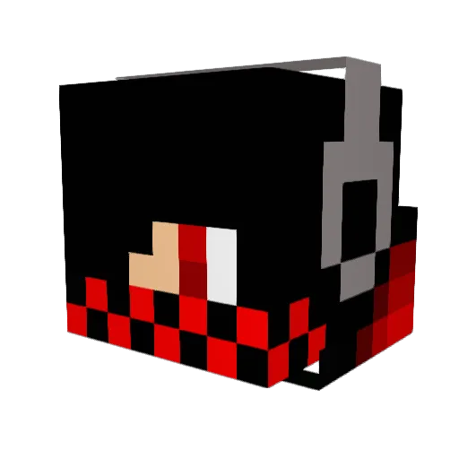 ItzDwN Minecraft avatar head, 3D render