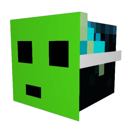 ItzDweepy Minecraft avatar head, 3D render