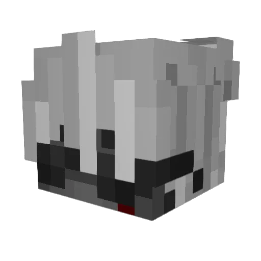 ItzDxrkness Minecraft avatar head, 3D render