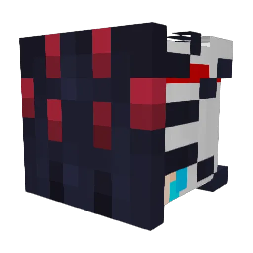 ItzEddieMC Minecraft avatar head, 3D render