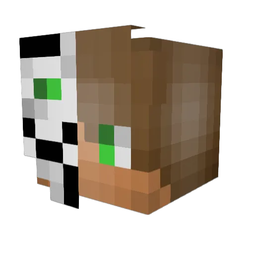 ItzEmi03 Minecraft avatar head, 3D render