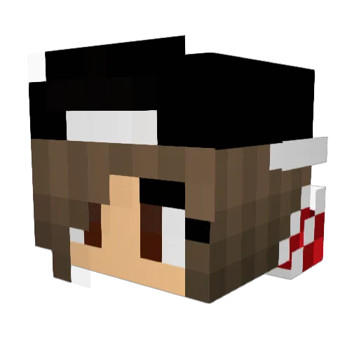 ItzEmilee Minecraft avatar head, 3D render