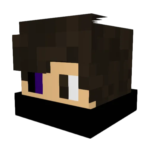 ItzEnder Minecraft avatar head, 3D render