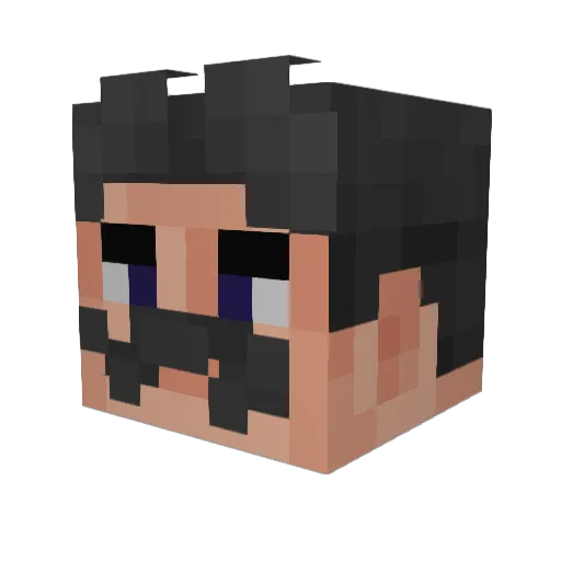 ItzEnderReaper Minecraft avatar head, 3D render